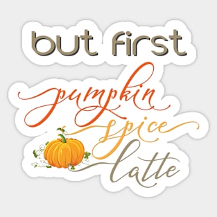 Pumpkin Spice Latte Sticker